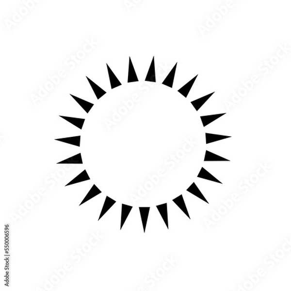 Obraz shining sun, spherical sun icon,cartoon text frame,Various circular speech bubbles, conversation