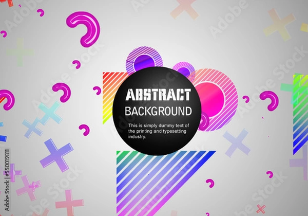 Fototapeta abstract background with circles.Covers with minimal design. Cool geometric backgrounds for your design. Applicable for Banners, Placards, Posters, Flyers etc. illustration