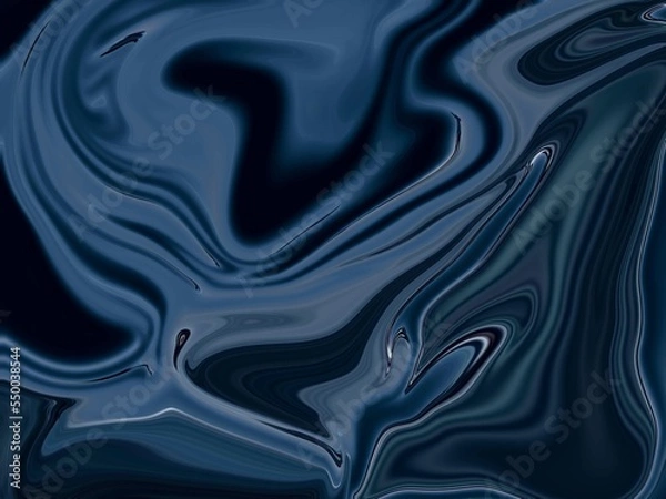 Fototapeta Glowing particles liquid dynamic flow. Trendy fluid cover design