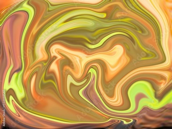 Obraz Glowing particles liquid dynamic flow. Trendy fluid cover design