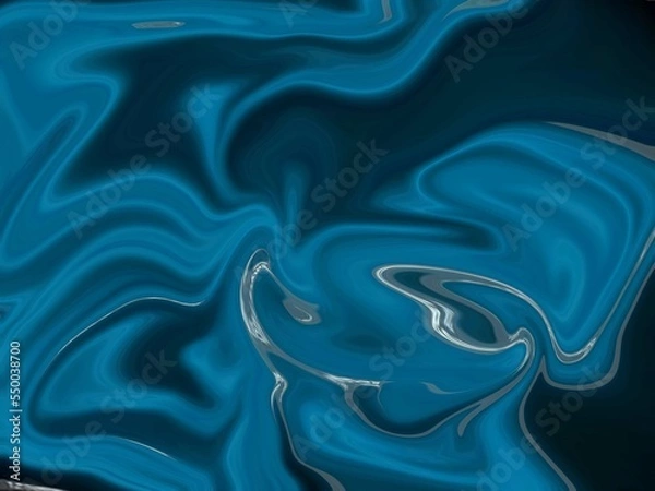 Obraz Glowing particles liquid dynamic flow. Trendy fluid cover design