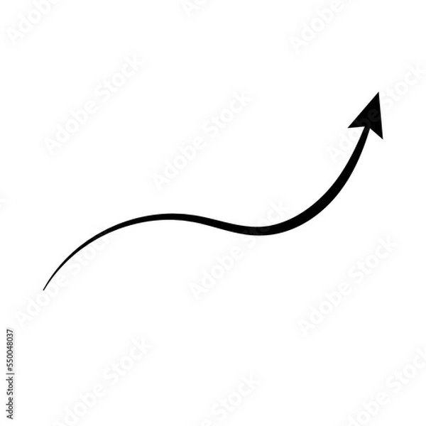 Obraz arrow circle up down black hand drawn icon illustration vector