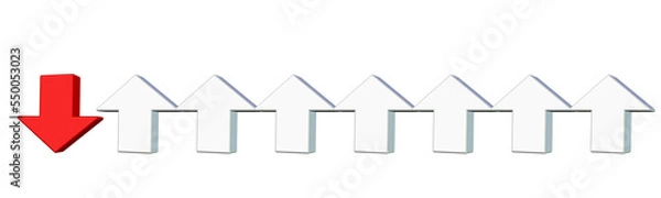 Fototapeta graph and arrow