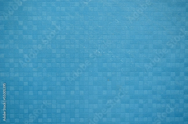 Fototapeta abstract blue wall small squares lines background