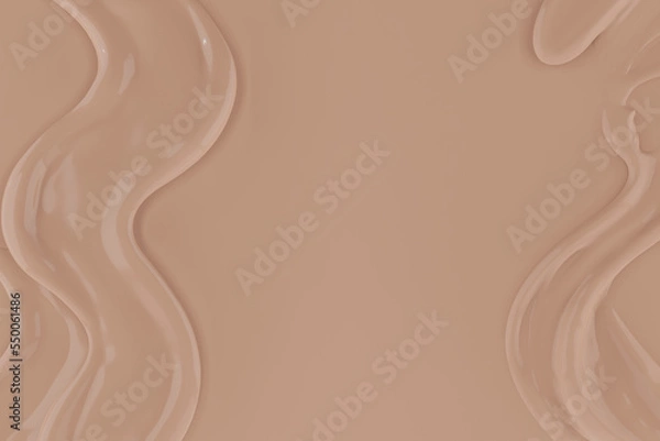 Fototapeta skincare or cosmetic cream paste for lotion shampo shower gel 3D realistic rendering 