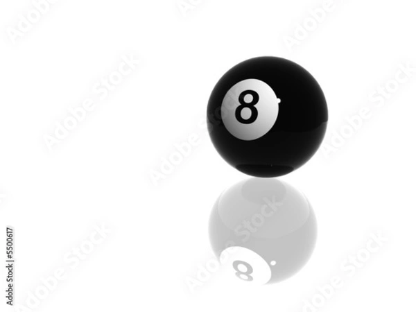 Fototapeta Number 8 Pool Ball