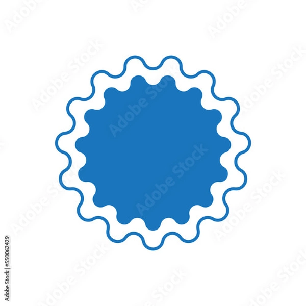 Obraz Brutalism Shape, Geometric Elements, Star and flower Element