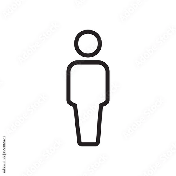 Obraz Man icon,people icon vector logo design template