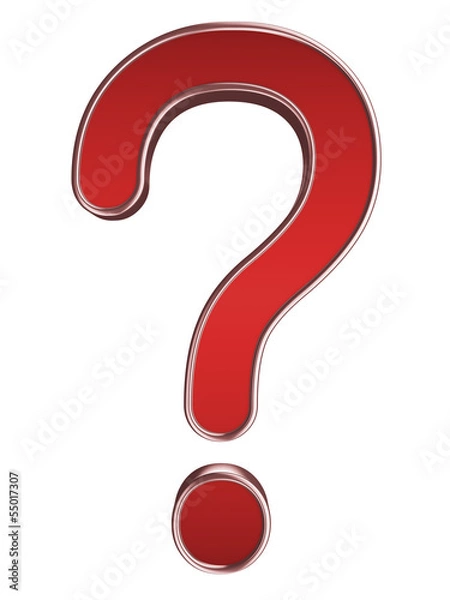 Fototapeta Interrogação 3D