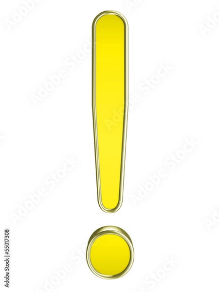 Obraz Exclamação 3D