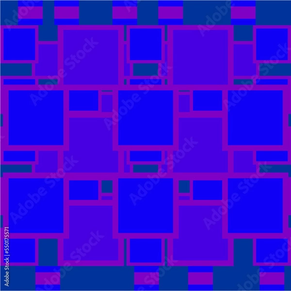 Fototapeta Abstract Blue Cube Small Square Pattern Background