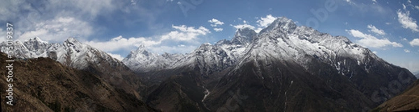 Obraz Tamserku Kangtega & Amadablam