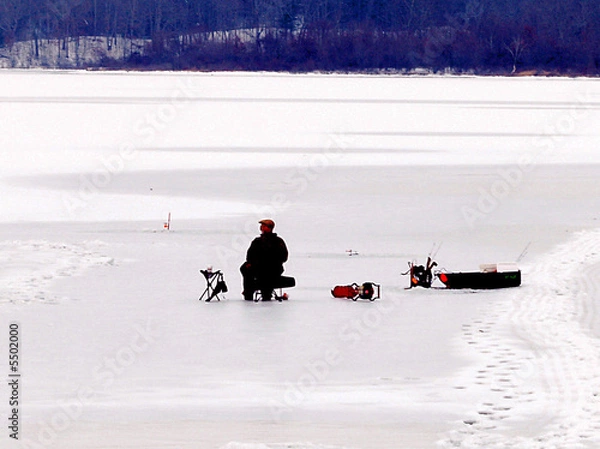 Fototapeta ICE  FISHING
