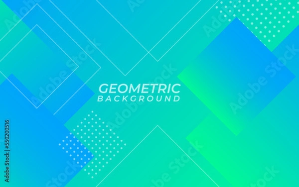 Obraz Abstract gradient square geometric shape background