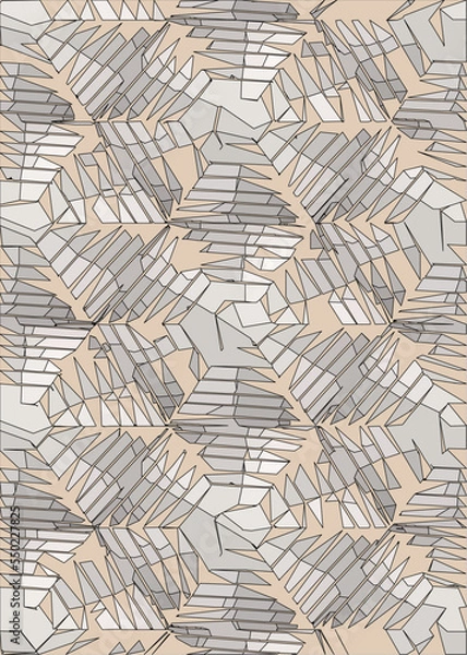 Obraz irregular mosaic tile pattern