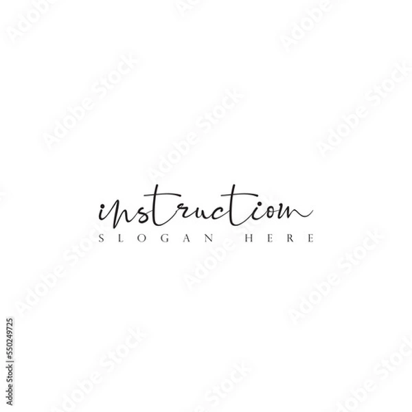 Fototapeta Vector illustration, paint with brush. Isolated phrase on white background.

