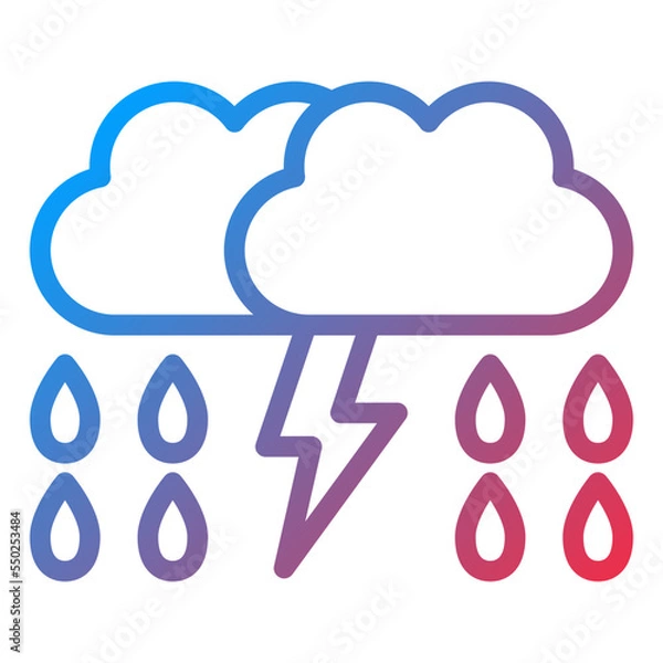 Obraz Thunder Icon Style