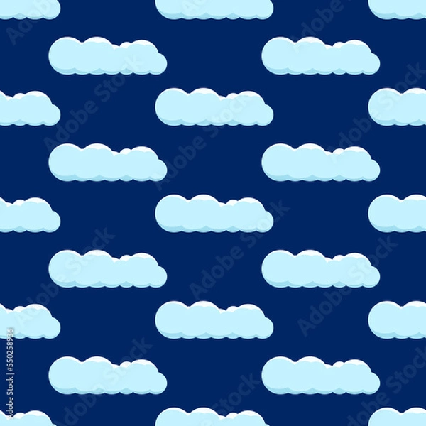 Fototapeta Seamless background with clouds