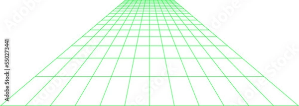 Fototapeta An abstract transparent 3d grid shape design element