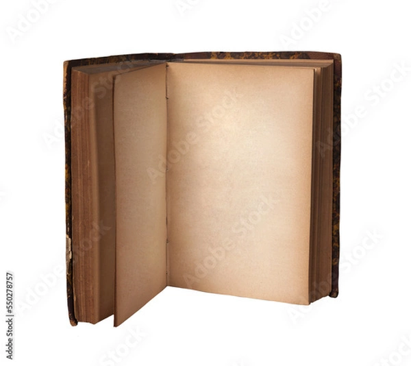 Obraz Standing open book. PNG file.