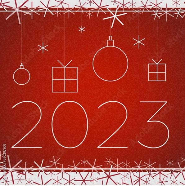 Obraz 3d rendering 2023,gifts and pink wall with floor