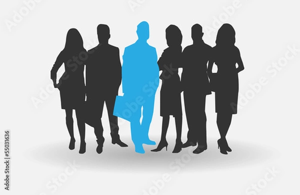 Fototapeta biznes people blue