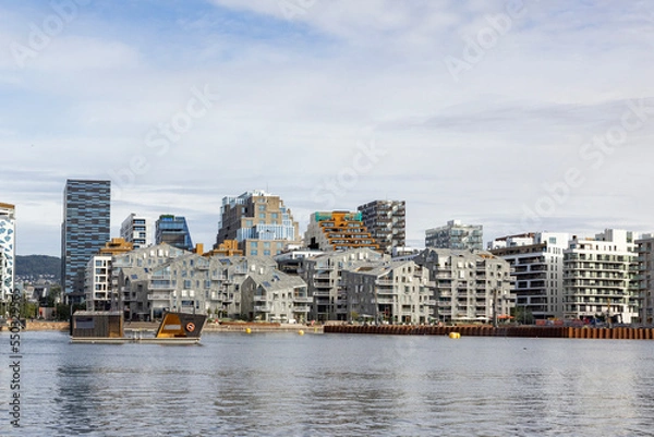 Obraz Oslo skyline modern city architecture buildings in new Bjorvika ,Oslo,Norway,Europe