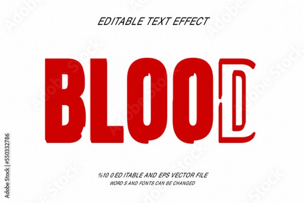Obraz Editable Blood Text Effect