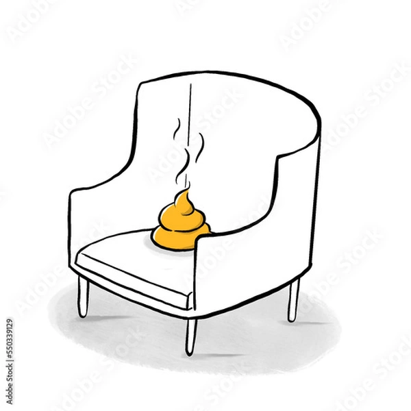 Obraz poop on the couch