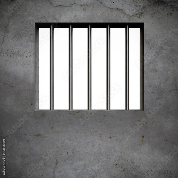 Fototapeta Prison window and bars