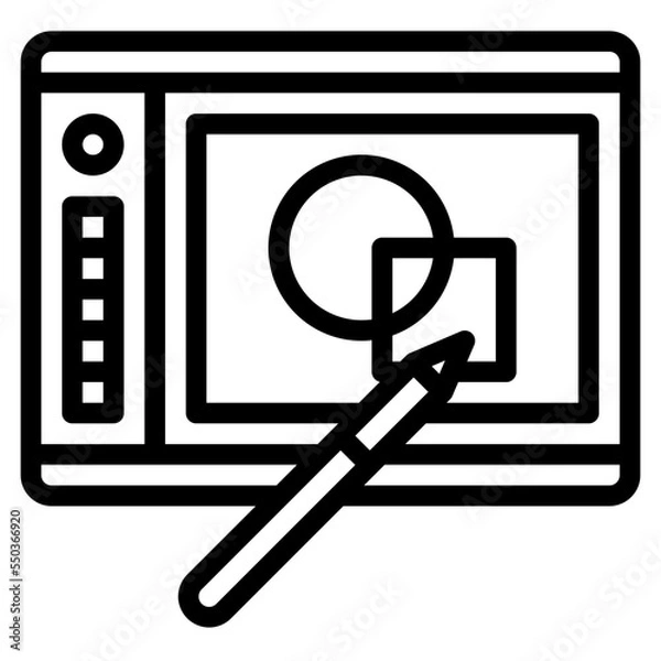 Obraz graphic tablet design creative graphic icon
