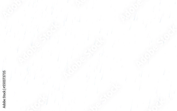 Fototapeta Falling raindrops on a transparent background. PNG