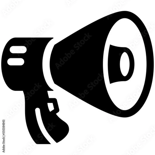 Obraz megaphone solid icon