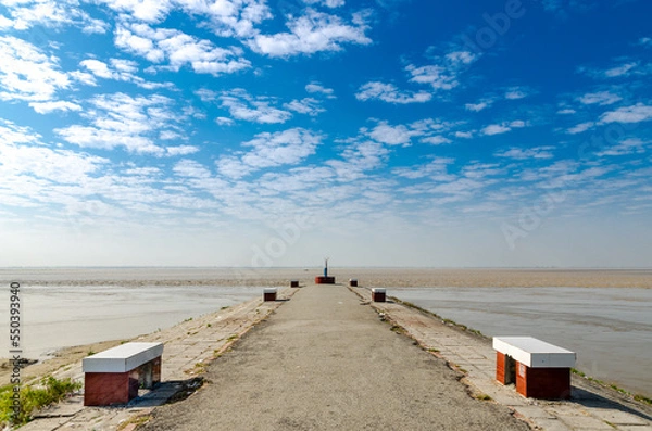 Obraz beach huts on the shore