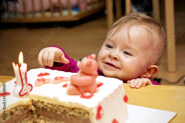 Obraz First birthday