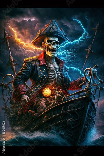 Fototapeta Skeleton Pirate 