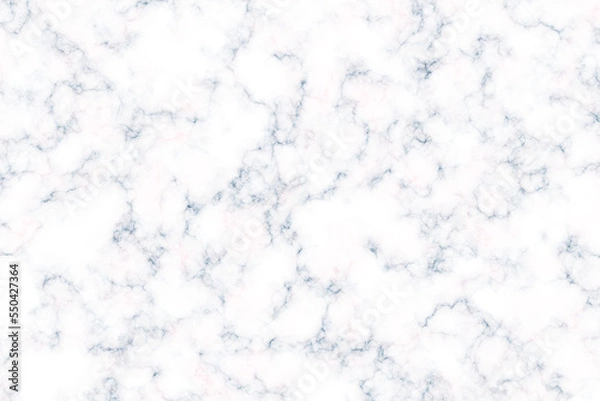 Fototapeta White marble texture with natural light blue and pink pattern for background or design art work. Abstract computer generated illustration.