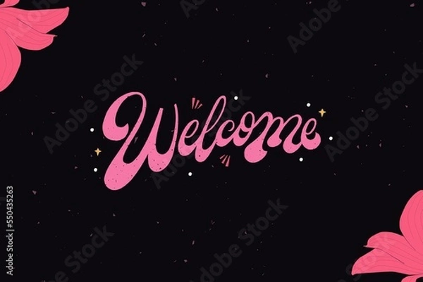 Obraz INSCRIPTION  "WELCOME"