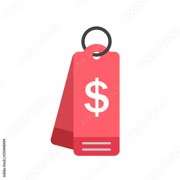 Fototapeta Price tag icon in flat style, use for website mobile app presentation price tag icon flat style design. price tag icon vector illustration. isolated on white background.
