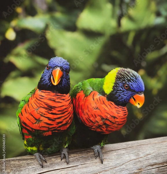 Obraz rainbow parrot