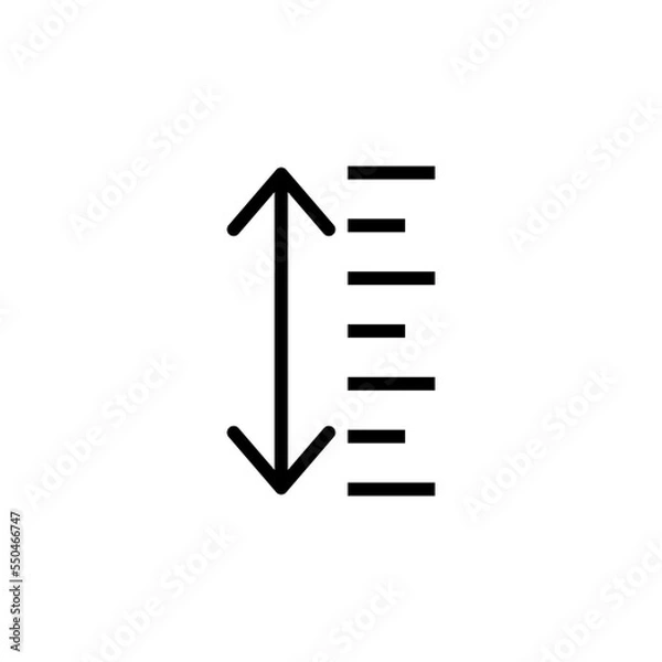 Fototapeta height icon vector design templates