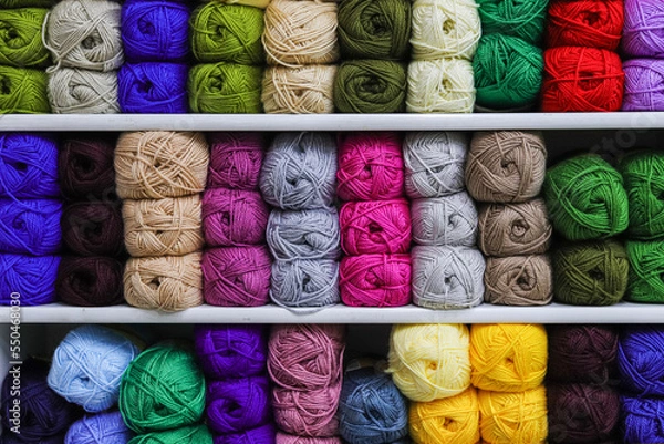 Obraz yarn in a market