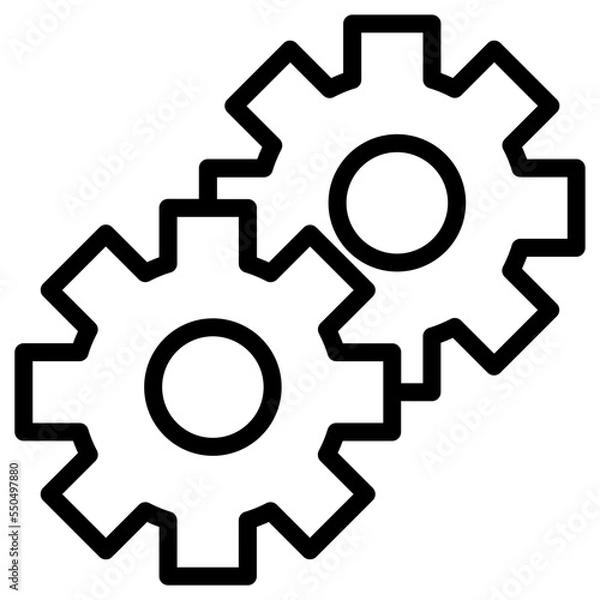 Fototapeta setting icon