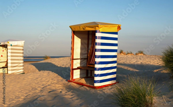 Obraz Strandzelte Insel Borkum