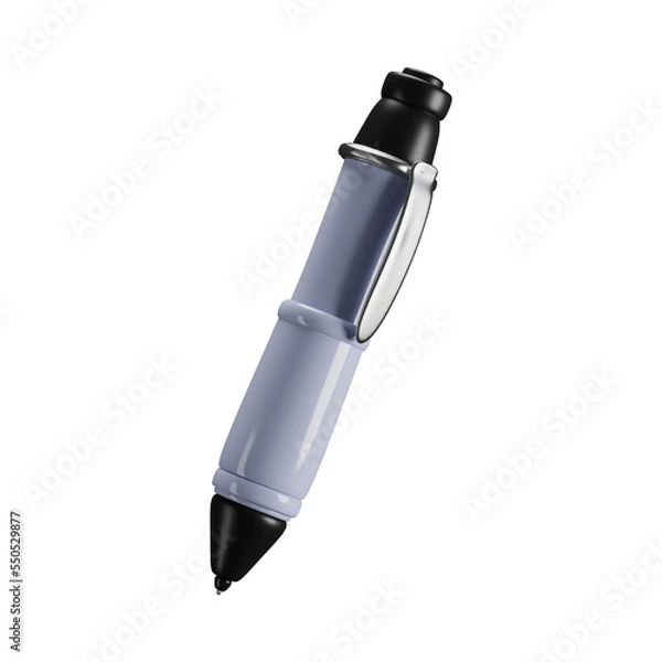 Obraz pen isolated on white 3d render