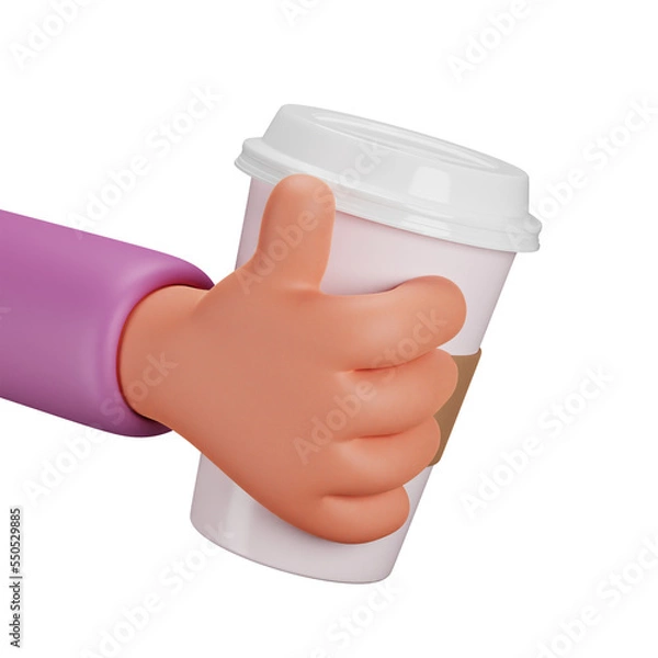 Obraz hand holding a coffee cup