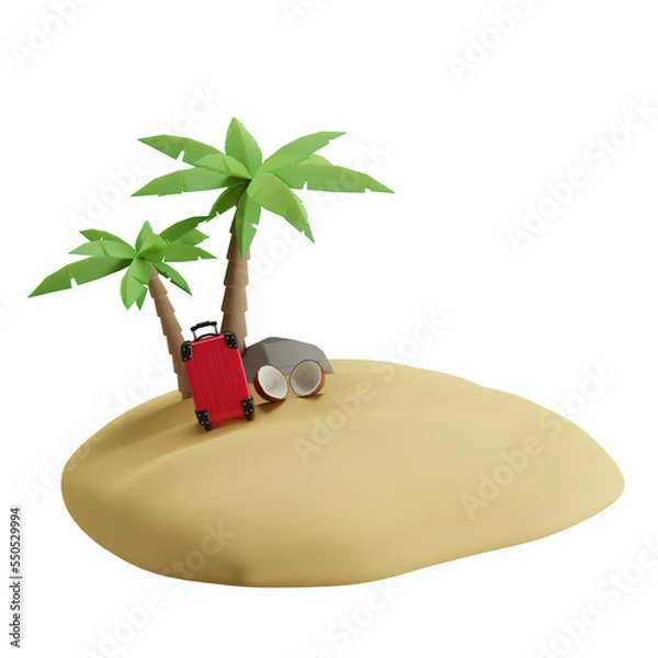 Obraz palm tree on the beach