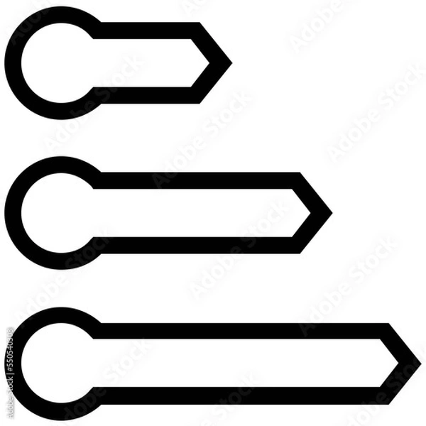 Fototapeta Horizontal Graph