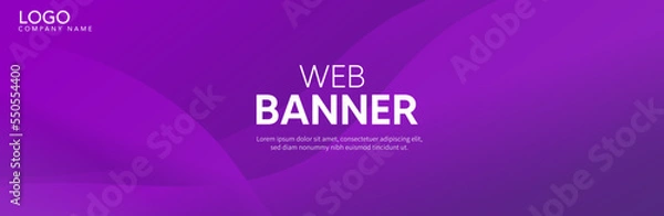 Obraz Abstract background, Abstract background with wave, Purple texture, Purple Banner
