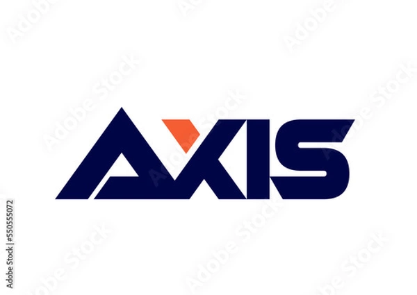 Fototapeta axis logo text